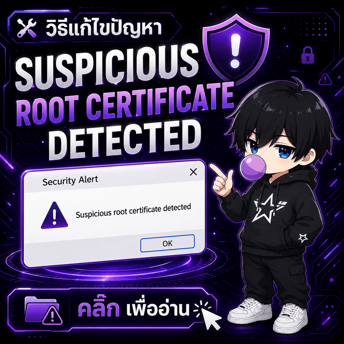 Suspicious root certificate detected